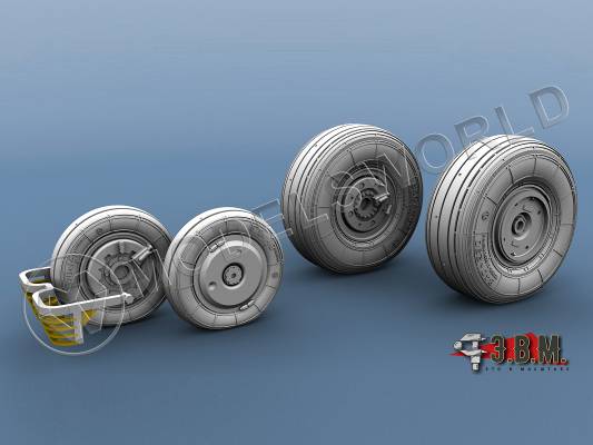 Колеса шасси МиГ-29 (9-13). Масштаб 1:48