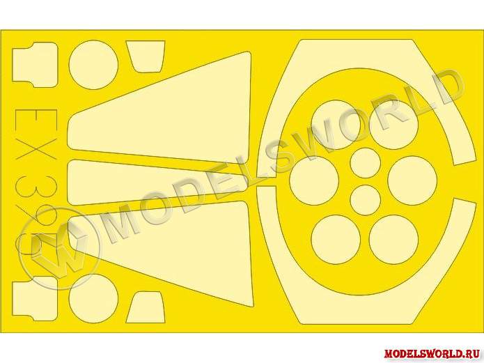 Окрасочная маска для Jaguar GR.1/GR.3, Heller. Масштаб 1:48 - фото 1