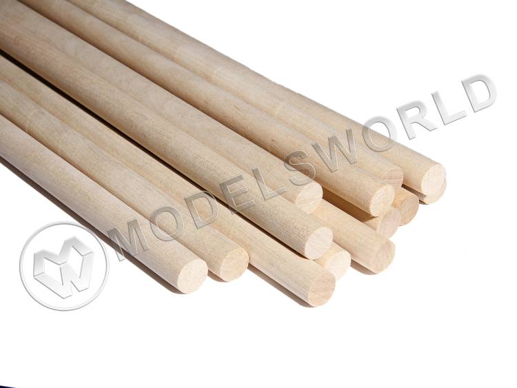 Комплект круглая заготовка, береза. Диаметр 11 мм, длина 50 см, 20 шт - фото 1