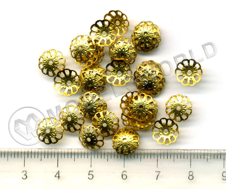 Декоративный элемент, 8 мм, металл, 1 шт. - фото 1