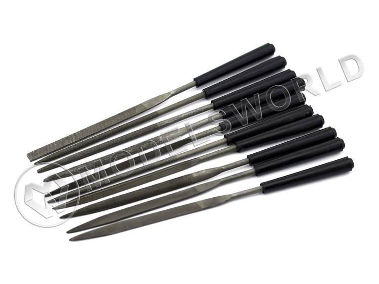 Набор надфилей с ручками JAS, 10 шт Набор надфилей с ручками JAS, 10 шт - фото 1