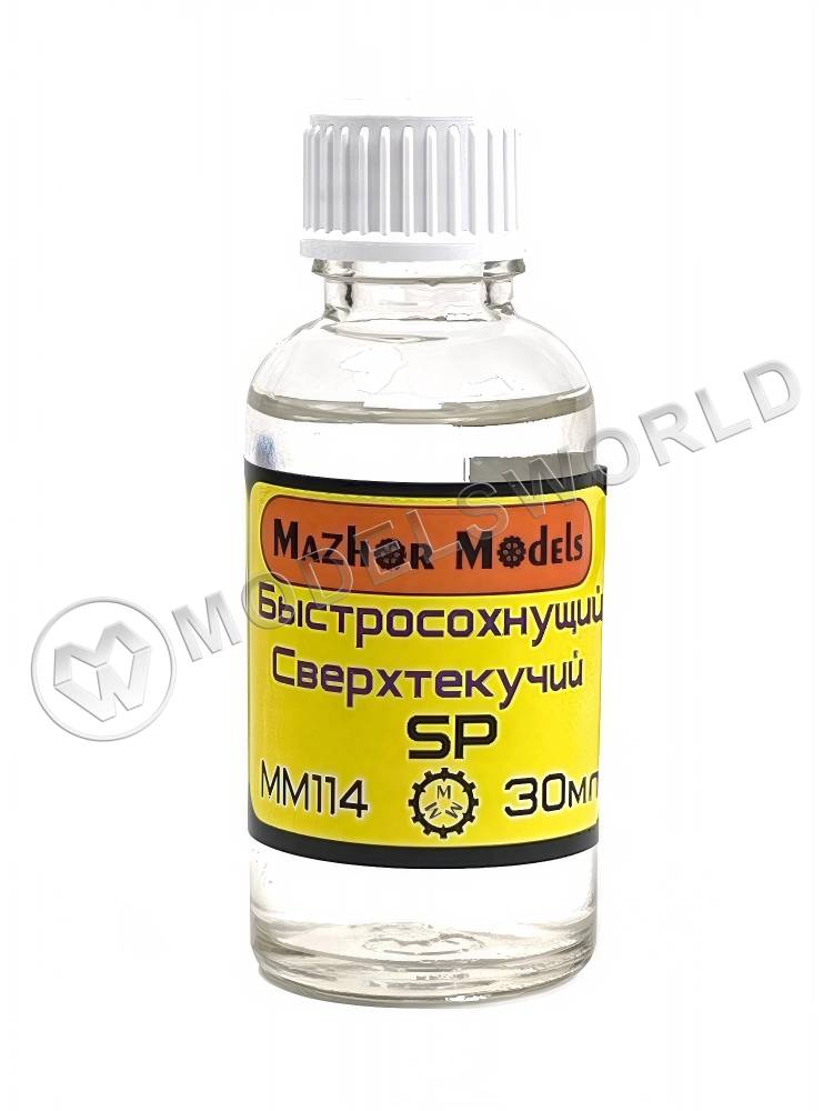 Клей модельный Mazhor Models SP сверх быстросохнуйщий, стекло, 30 мл - фото 1