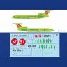 Декаль самолет Ту-154М S7 airlines. Масштаб 1:144