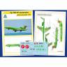Декаль самолет Ту-154М S7 airlines. Масштаб 1:144