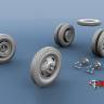 Колеса "Красный треугольник" для ГАЗ-АА. Масштаб 1:35
