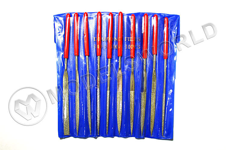 JAS-4351_s.jpg Набор алмазных надфилей с ручками JAS, 10 шт - фото 1