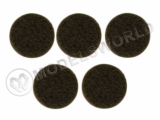 Диски из флиса для чистки и финишной обработки, средние, 25 мм, 5 шт