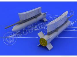 Комплект Brassin для модели S-21 Soviet unguided rocket, Eduard/Airfix. Масштаб 1:72