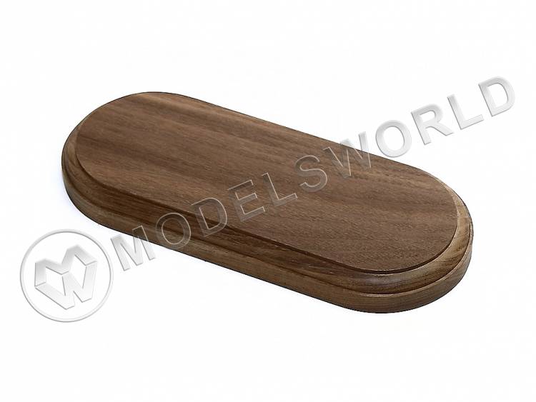 Основание овальное 210х90 мм, орех Основание овальное 210х90 мм, орех - фото 1