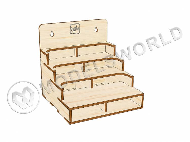 Mini модуль-органайзер с полочками. Собранный - фото 1