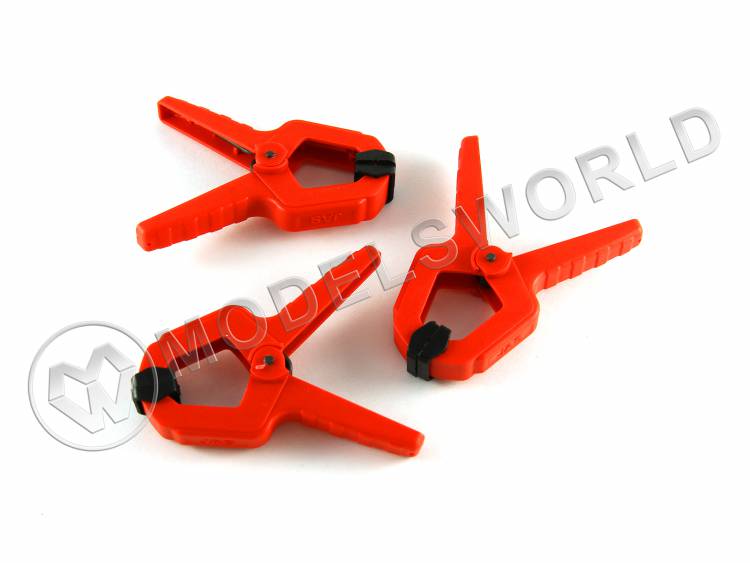 Зажим пластиковый, 25 мм, 3 шт - фото 1