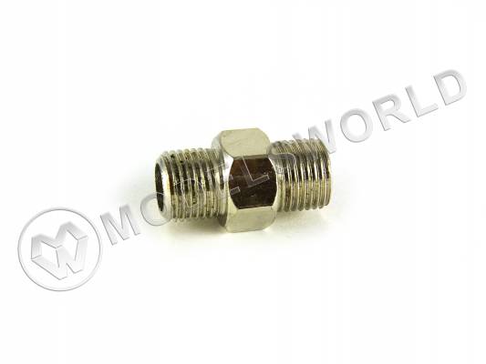 Переходник штуцер 1/8" - штуцер 1/8" (компрессор - фильтр 1702 - выход)