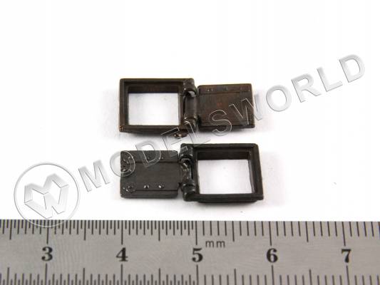 Пушечный порт, под бронзу, 10x10 мм, 2 шт