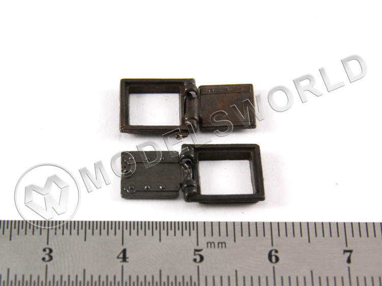 Пушечный порт, под бронзу, 10x10 мм, 2 шт - фото 1