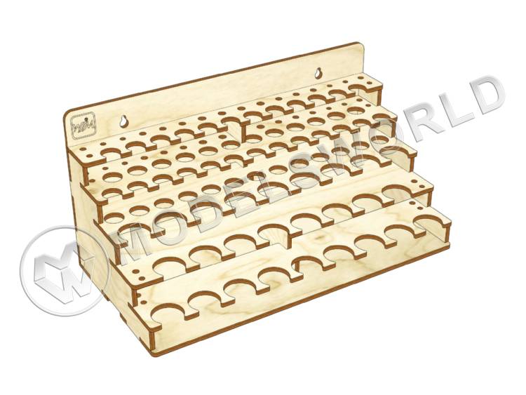 Модуль-органайзер под брашеры и маркеры 16 мм и баночки 26.5 мм Модуль-органайзер под брашеры и маркеры 16 мм и баночки 26.5 мм - фото 1