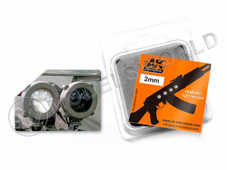 Линзы белые 2 мм, 4 шт - фото 1