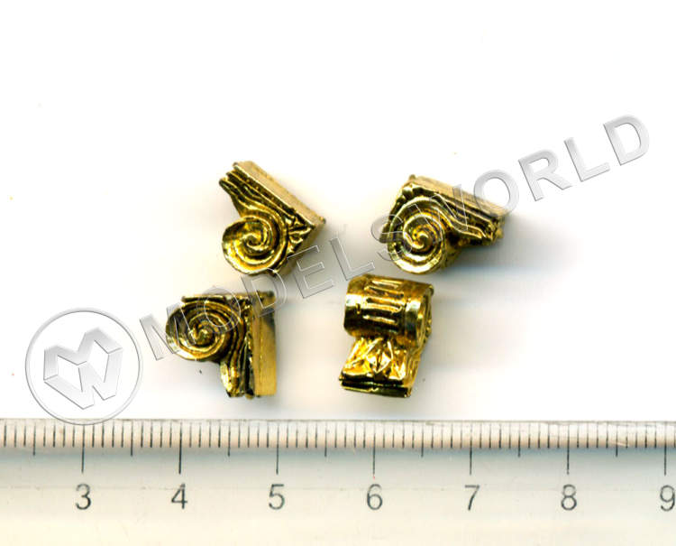 Декоративный элемент, завиток, 10 мм, металл 1 шт. - фото 1