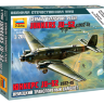Склеиваемая пластиковая модель Немецкий транспортный самолёт "Юнкерс" Ju-52 1932-45. Масштаб 1:200