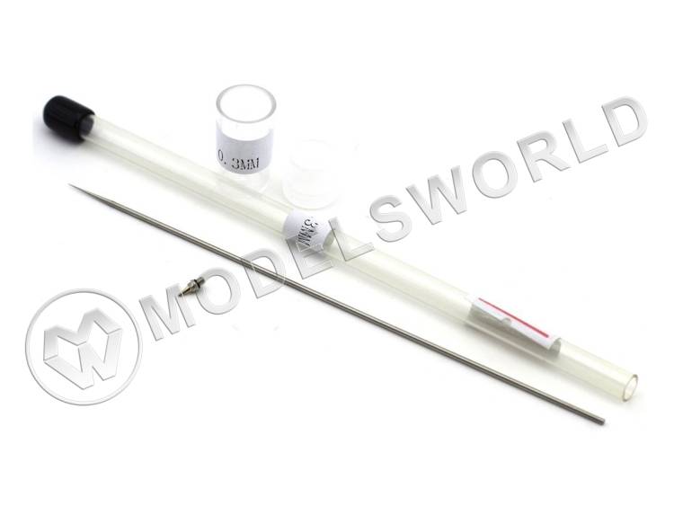 Набор для резьбовых аэрографов JAS, 0.3 мм (игла высокопрочная, сопло) Набор для резьбовых аэрографов JAS, 0.3 мм (игла высокопрочная, сопло) - фото 1