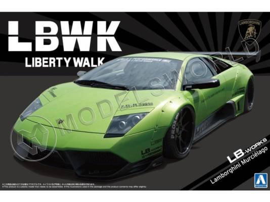 Склеиваемая пластиковая модель LB Works Lamborghini Murcielago LIMITED 20 Ver.2. Масштаб 1:24