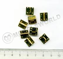 Петля, латунь, 10х10 мм, 2 шт