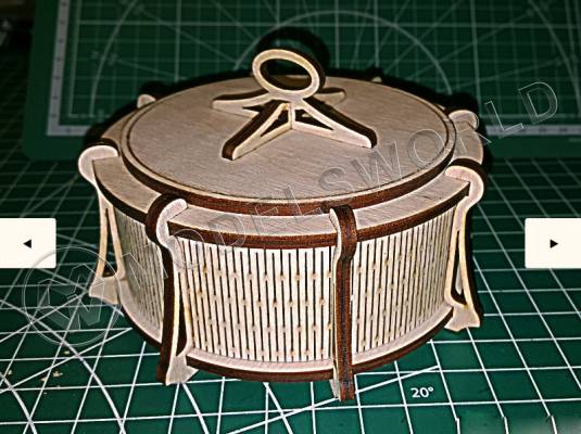 Шкатулка круглая. Набор для сборки