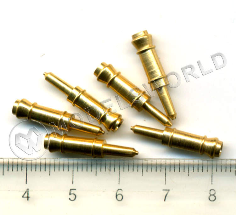 Ствол пушки усеченный, латунь, 20 мм, 2 шт Ствол пушки усеченный, латунь, 20 мм, 2 шт - фото 1