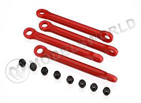 Тяга и шаровый наконечник в сборе для автомоделей TRAXXAS Slash, 4 шт. масштаб 1:16 - фото 1