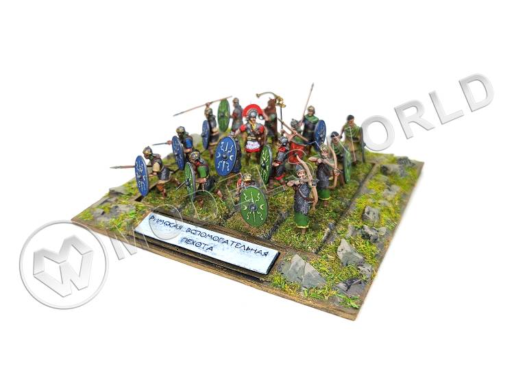 Готовая модель, миниатюра "Римская вспомогательная пехота" 16 фигур в масштабе 1:72 - фото 1