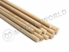 Круглая заготовка, береза. Диаметр 10 мм, длина 50 см (1 шт)