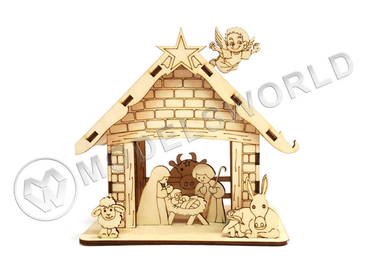 Новогодний домик. Библейская сценка Новогодний домик. Библейская сценка - фото 1