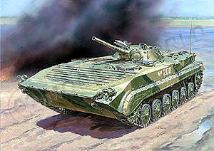 ZV-3553_s.jpg Склеиваемая пластиковая модель Советской БМП-1. Масштаб 1:35 - фото 1