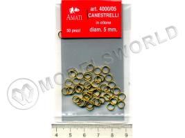 Кольцо, латунь, 5 мм, 25 шт