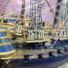 Готовая модель HMS Bellona 74-пушечного корабля британского флота, 1780 г. Масштаб 1:100