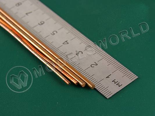 Ассортимент медных гибких прутков 1.6 и 2.4 мм, 4 шт