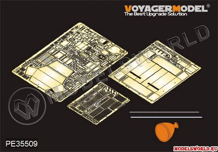 Фототравление для модели WWII British Army M24 Chaffee Light Tank basic, Bronco. Масштаб 1:35 - фото 1