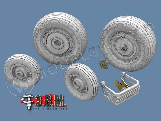 Колеса шасси Су-57. Масштаб 1:48