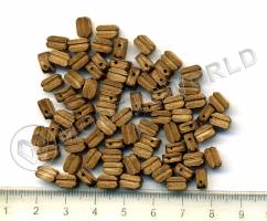 Блок одношкивный, орех, 7 мм, 10 шт