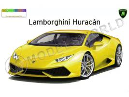 Склеиваемая пластиковая модель Lamborghini Huracan Pre-Painted (Yellow). Масштаб 1:24
