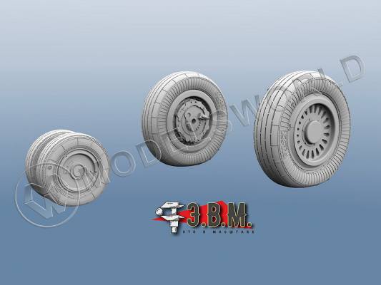 Колеса шасси МиГ-25 (тип 1). Масштаб 1:48