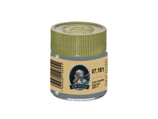 Спиртовая краска Jim Scale Темно-серый Dark grey АМТ-12, 10 мл (1)