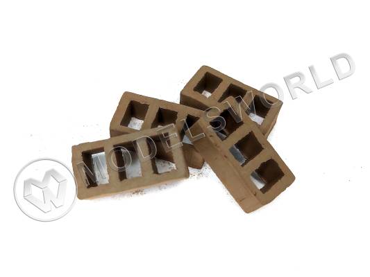 Набор темных кирпичей, масштаб 1:10, 100 шт