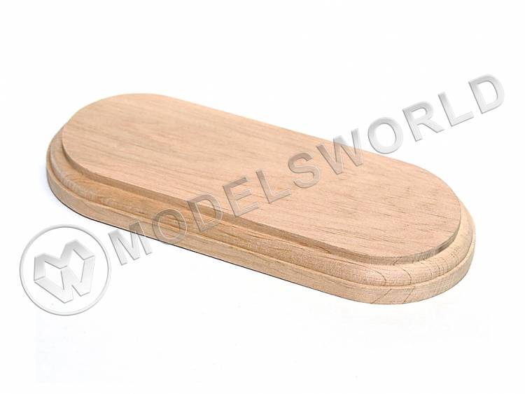 Основание овальное 210х90 мм, ольха - фото 1