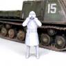Фигура командира танка СССР, зима  1943 г., поза 2. Масштаб 1:35