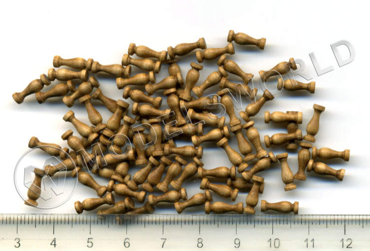 Пиллерсы, орех, 10 мм, 10 шт Пиллерсы, орех, 10 мм, 10 шт - фото 1