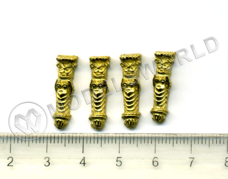 Декоративный элемент, лев, 20 мм, металл 1 шт. Декоративный элемент, лев, 20 мм, металл 1 шт. - фото 1