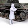 Фигура командира танка СССР, зима  1943 г., поза 3. Масштаб 1:35