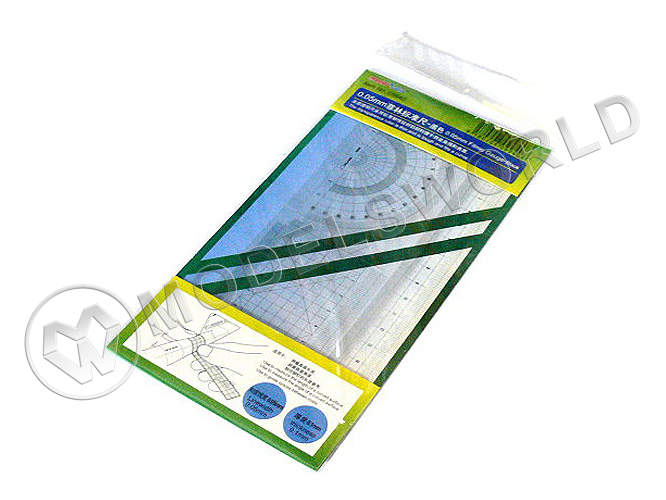 Гибкие шаблоны (линейка, транспортир), пленка 0.05 мм - фото 1