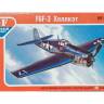 Склеиваемая пластиковая модель Самолет F6F-3 Хеллкет. Масштаб 1:72