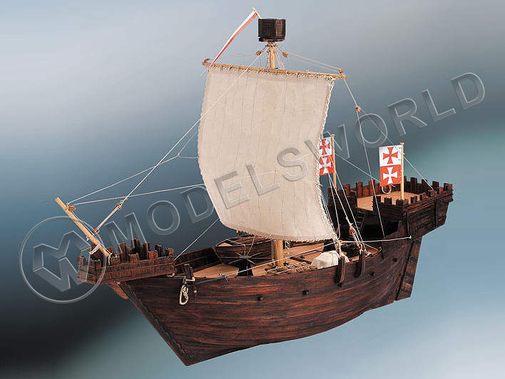 Набор для постройки модели корабля HANSE KOGGE. Масштаб 1:72 - фото 1